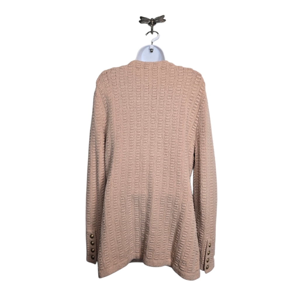 L'AGENCE Revolve Sue Knit Cardigan In Blush M - Picture 4 of 16